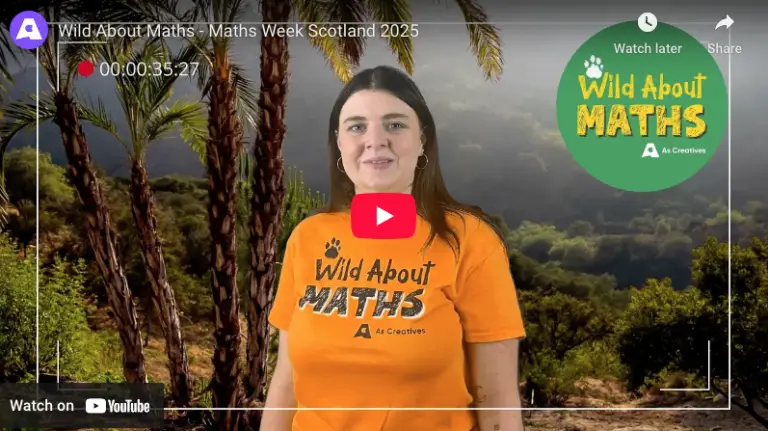 Video thumbnail for Wild About Maths for primary teachers in Scotland